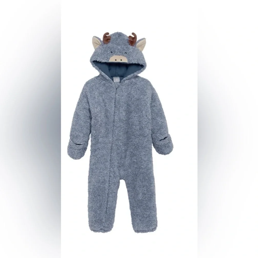 NWT Koala Kids Gray Fleece Footie Size 3-6M - Picture 5 of 10
